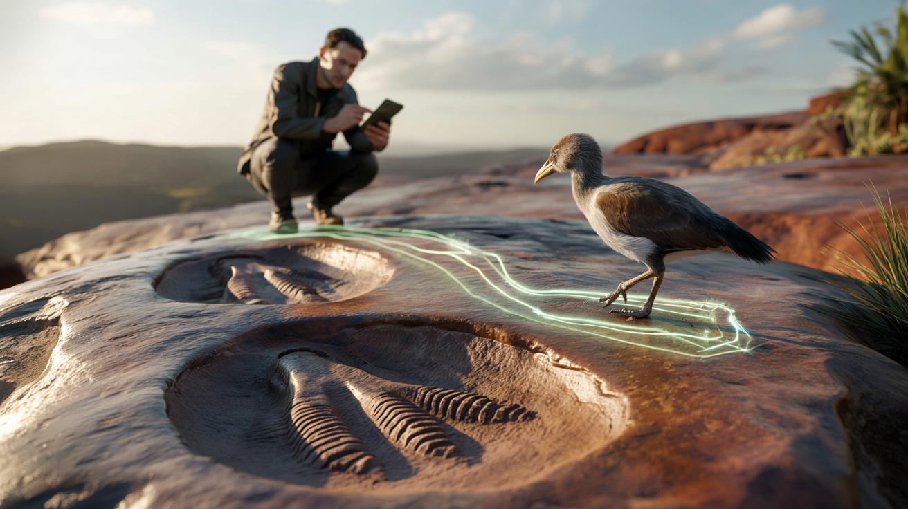 AI czyta ślady dinozaurów jak rentgen i pokazuje, jak blisko im do ptaków