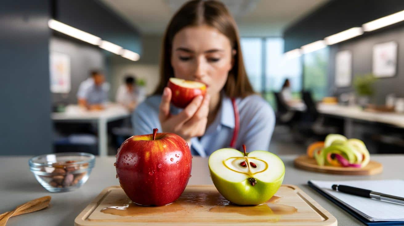 Dietetyk mówi dlaczego je jabłko ze skórką a nie obrane i co zawiera ta skórka