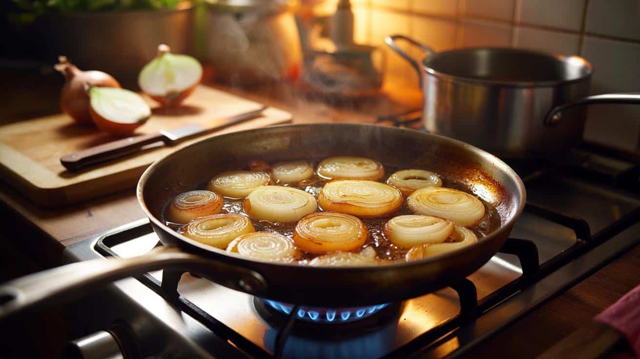 Dlaczego cebula smażona powoli na małym ogniu staje się słodsza i bardziej aromatyczna