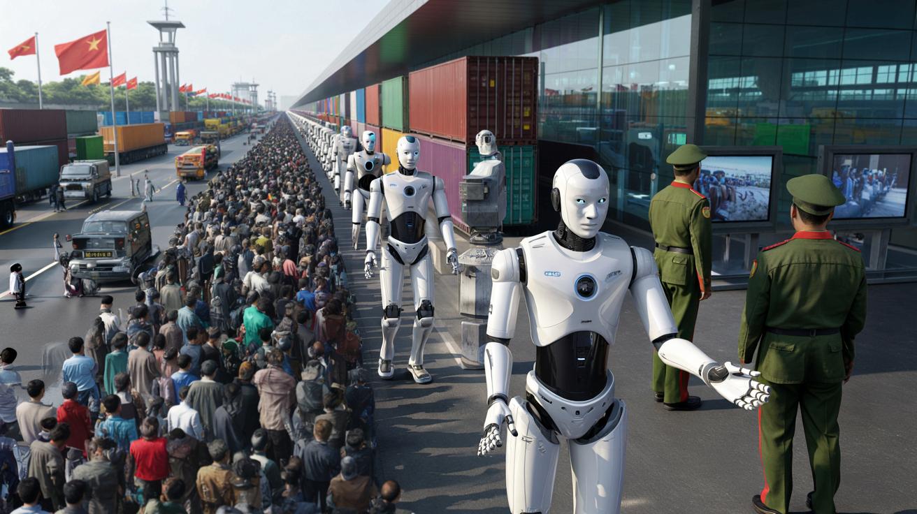 Dlaczego Chiny stawiają humanoidalne roboty na granicy z Wietnamem