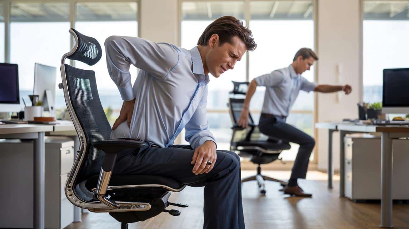 Dlaczego drogie fotele biurowe nie ratują przed bólem pleców