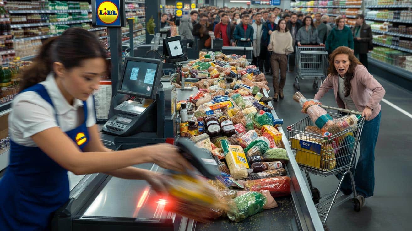 Dlaczego kasjerki w Lidlu skanują tak szybko? Psychologia kolejki przy kasie