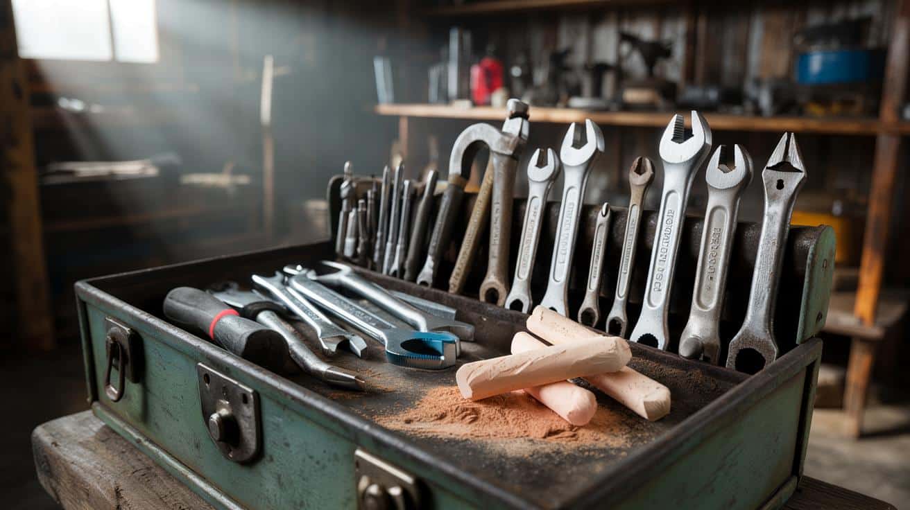 Dlaczego kawałek kredy w skrzynce z narzędziami zapobiega rdzewieniu metalu