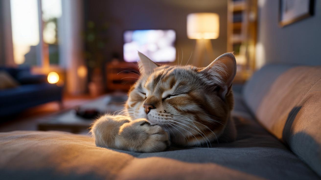 Dlaczego kot zasypia z łapkami na oczach? Eksperci tłumaczą zachowanie