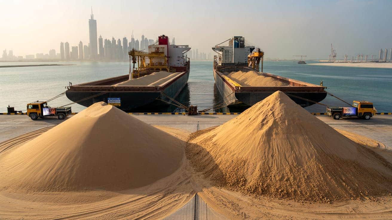 Dlaczego kraje Zatoki kupują miliony ton piasku, mając pustynię pod domem