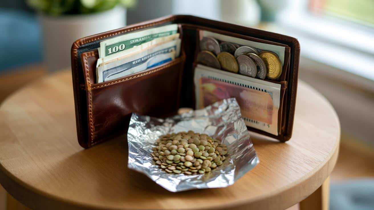 Dlaczego ludzie noszą soczewicę w folii aluminiowej w portfelu?