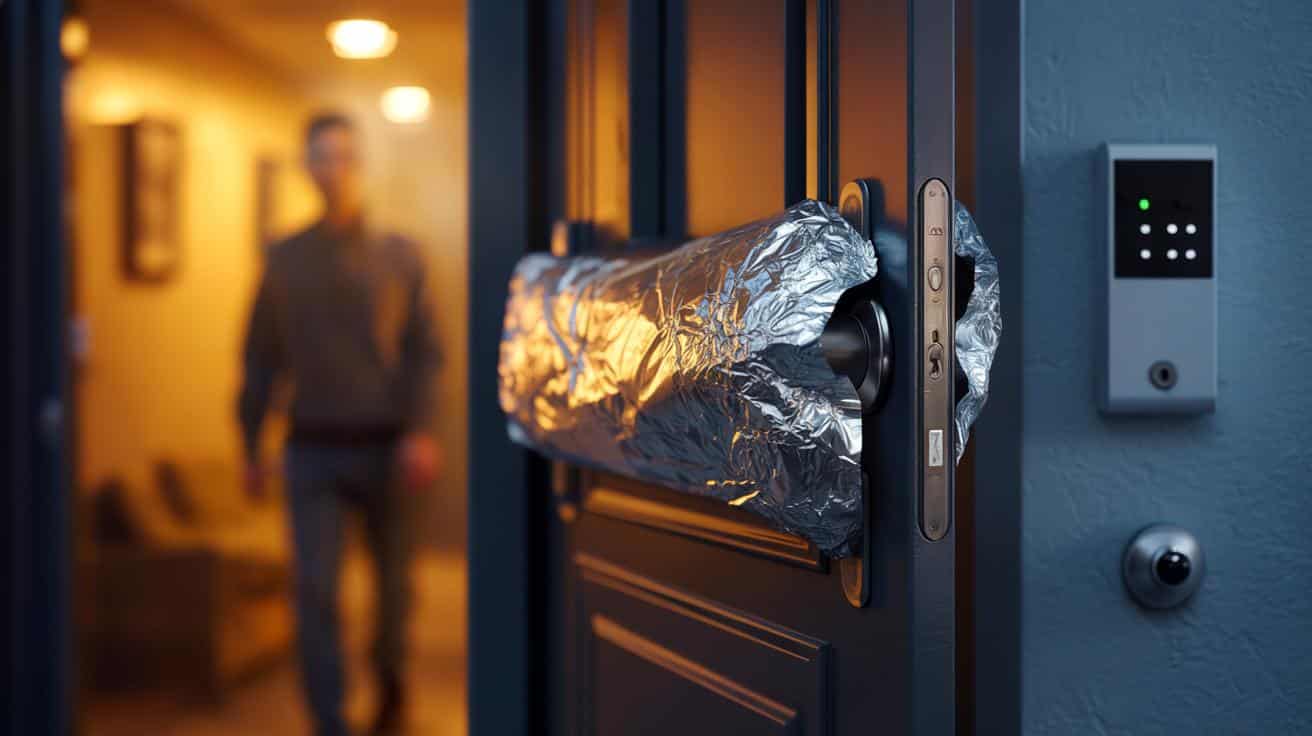 Dlaczego ludzie owijają klamki folią aluminiową i czy to ma sens?