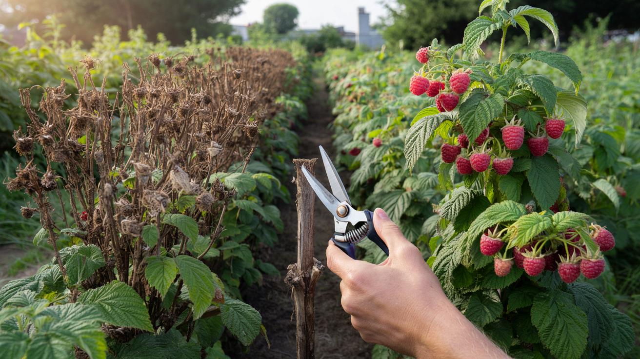 Dlaczego maliny w ogrodzie z roku na rok owocują słabiej i który błąd w przycinaniu najczęściej odpowiada za spadek plonów