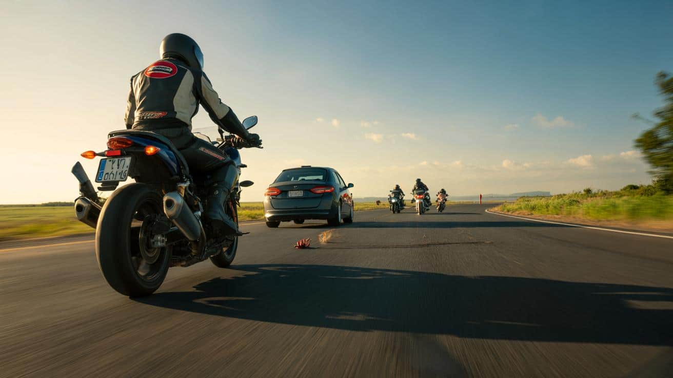 Dlaczego motocykliści wystawiają nogę na asfalt podczas jazdy?