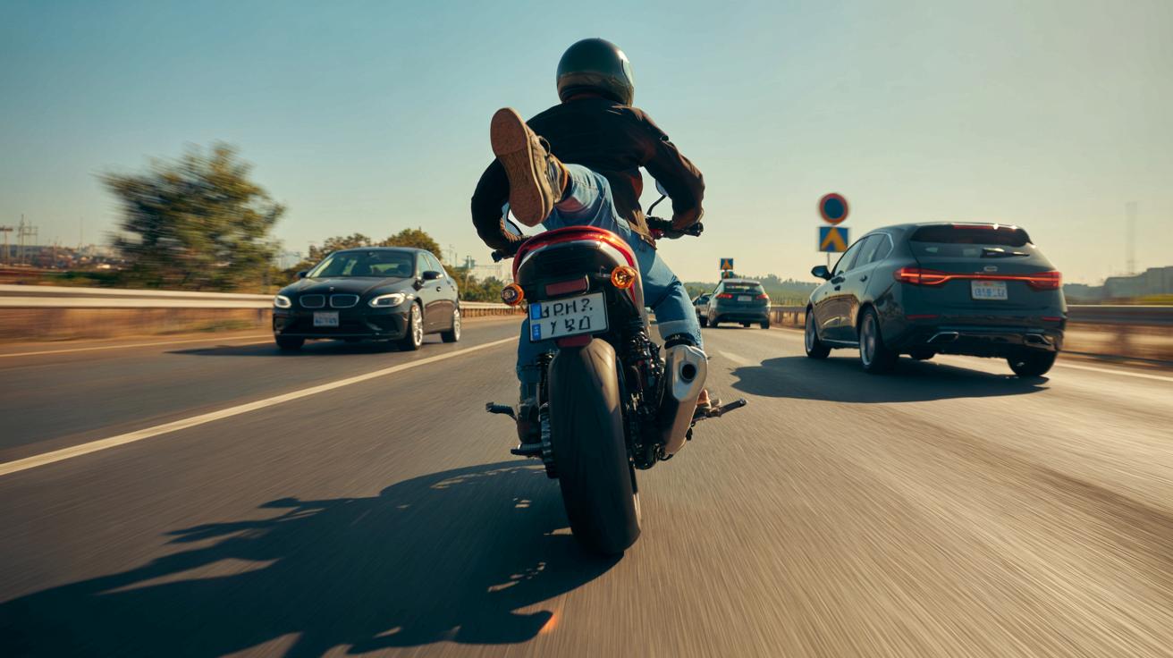 Dlaczego motocykliści wystawiają nogę podczas jazdy? Oto prawdziwe powody