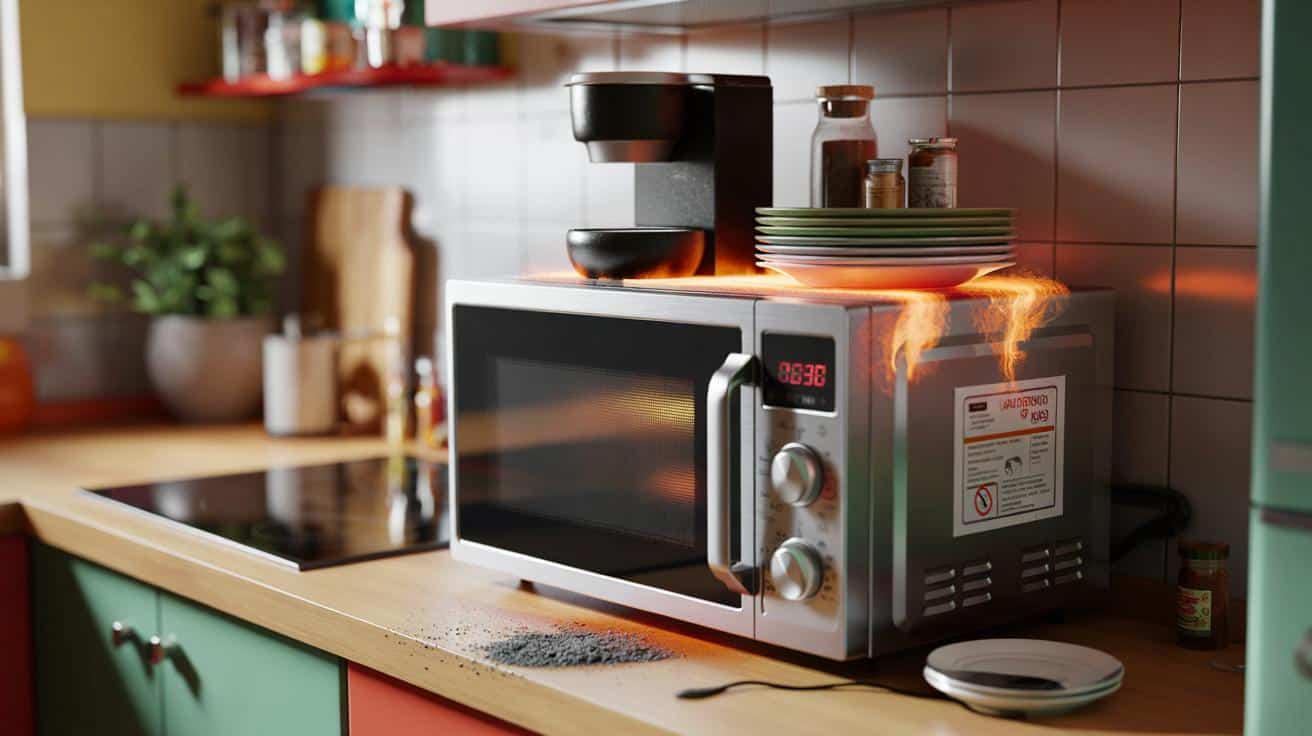 Dlaczego nie wolno kłaść nic na mikrofalówce? Eksperci ostrzegają