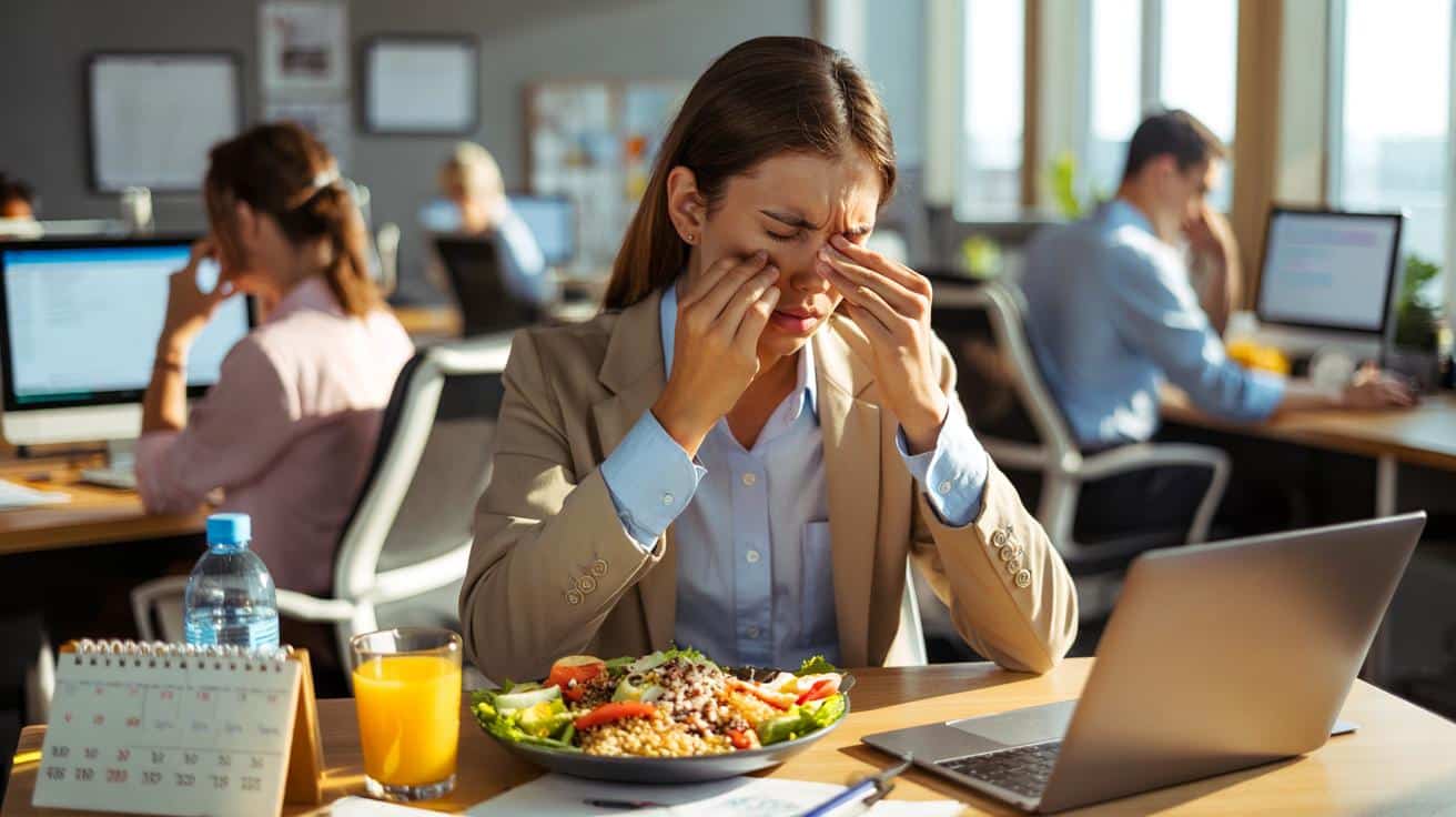 Dlaczego niektóre osoby czują się ospałe po obiedzie, nawet jeśli jedzą lekko