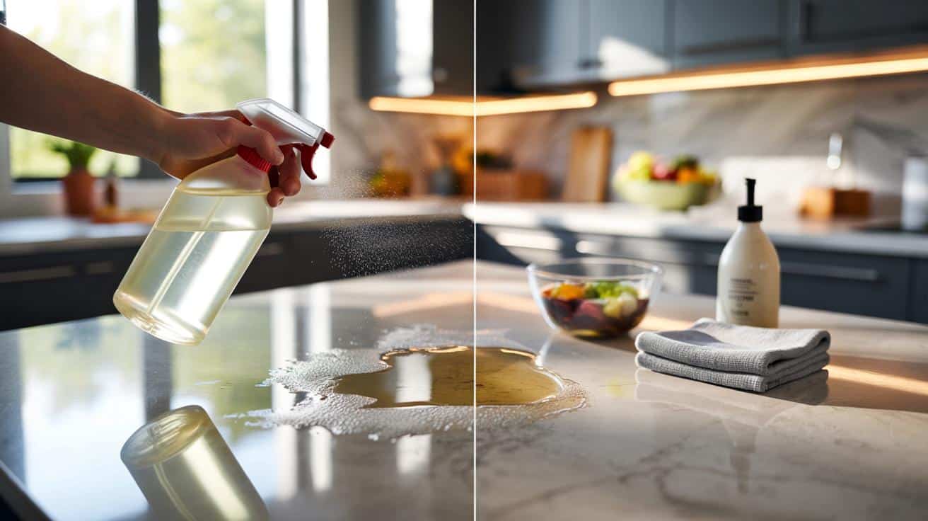 Dlaczego nigdy nie należy spryskiwać blatu octem (większość ludzi to robi)