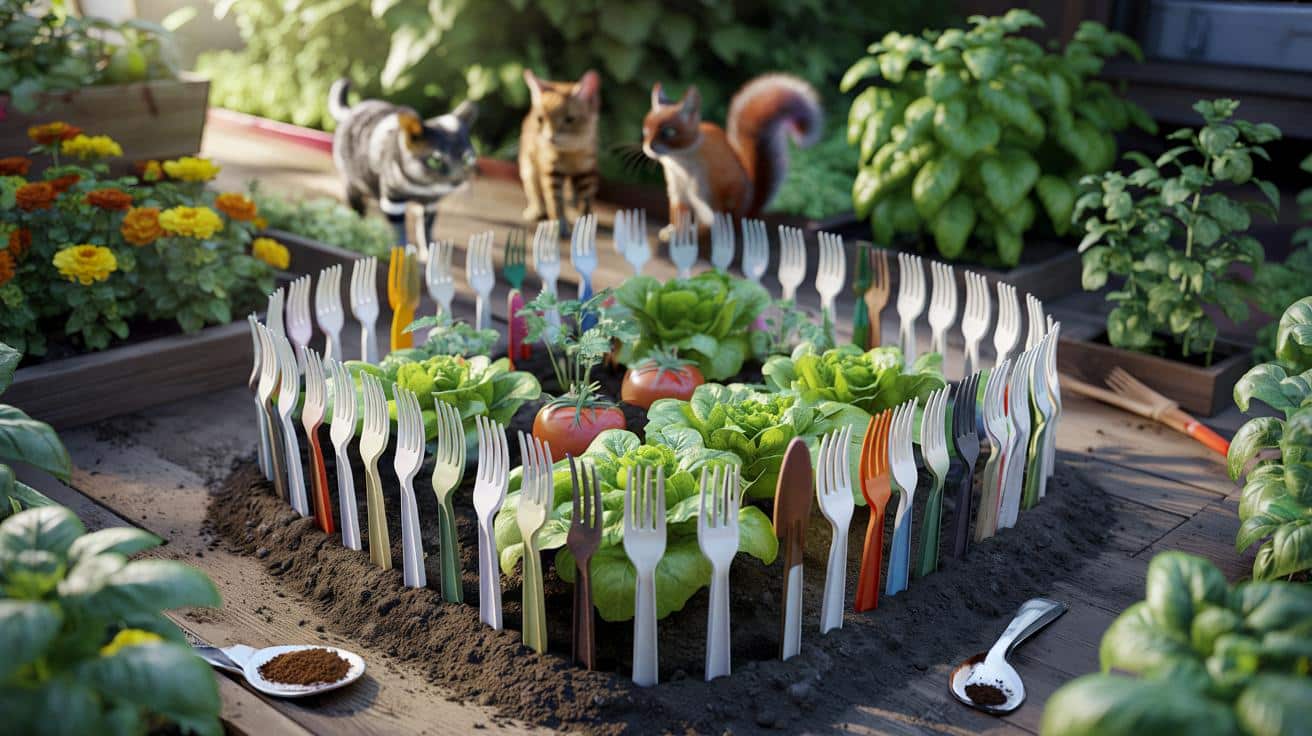 Dlaczego ogrodnicy wtykają plastikowe widelce w grządki warzywne