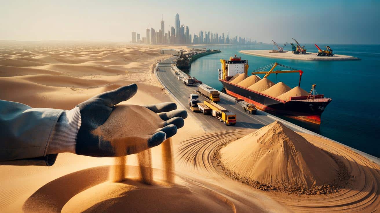 Dlaczego państwa Zatoki sprowadzają piasek, choć toną w pustyniach?