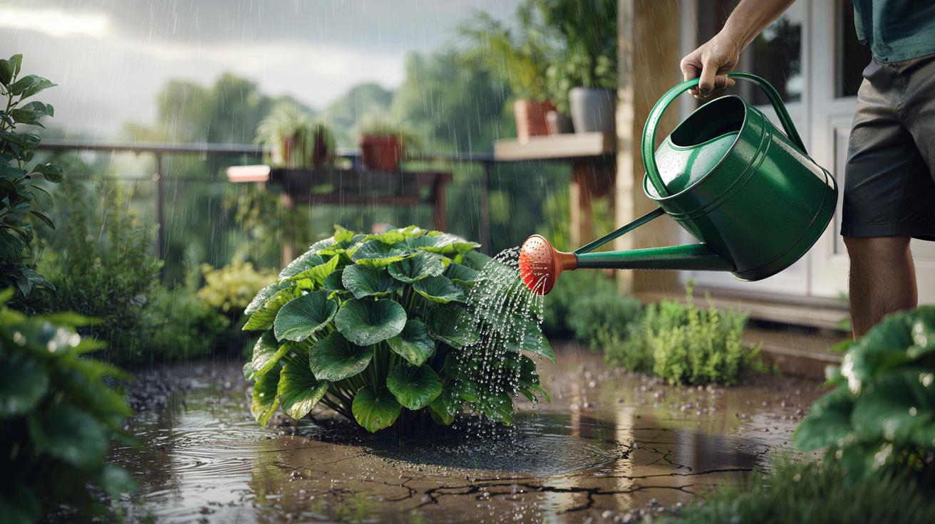 Dlaczego podlewanie roślin w deszczu czasem ratuje im życie
