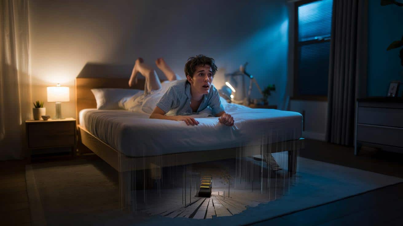 Dlaczego przed zaśnięciem nagle „spadasz w dół”? Wyjaśniamy zjawisko krok po kroku