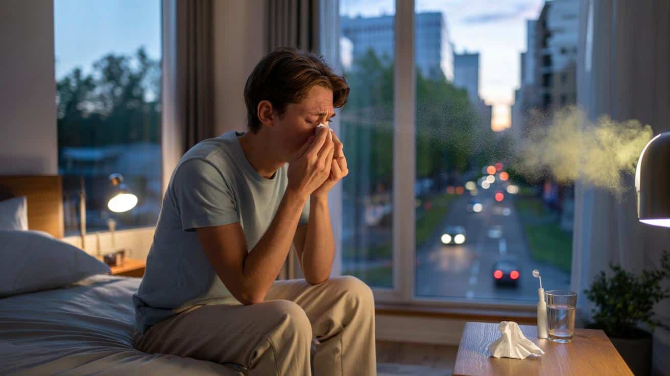 Dlaczego przy katarze siennym wieczorem nos zatyka się najmocniej