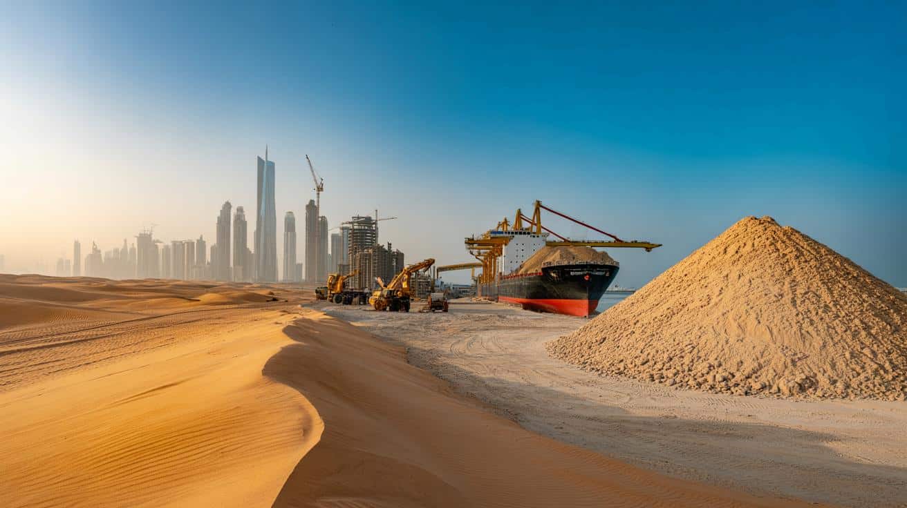 Dlaczego pustynne kraje kupują miliony ton piasku z zagranicy?
