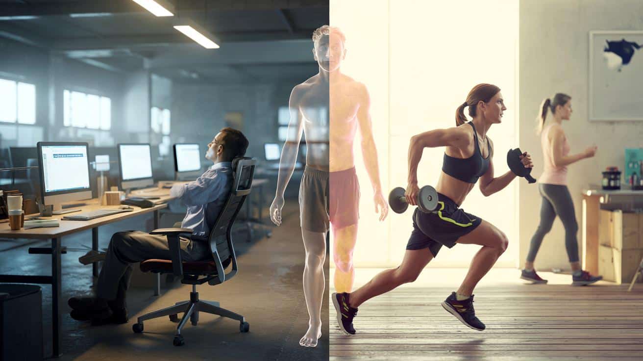 Dlaczego siedzenie na krześle przez 8 godzin jest dla ciebie gorsze niż intensywny trening raz w tygodniu