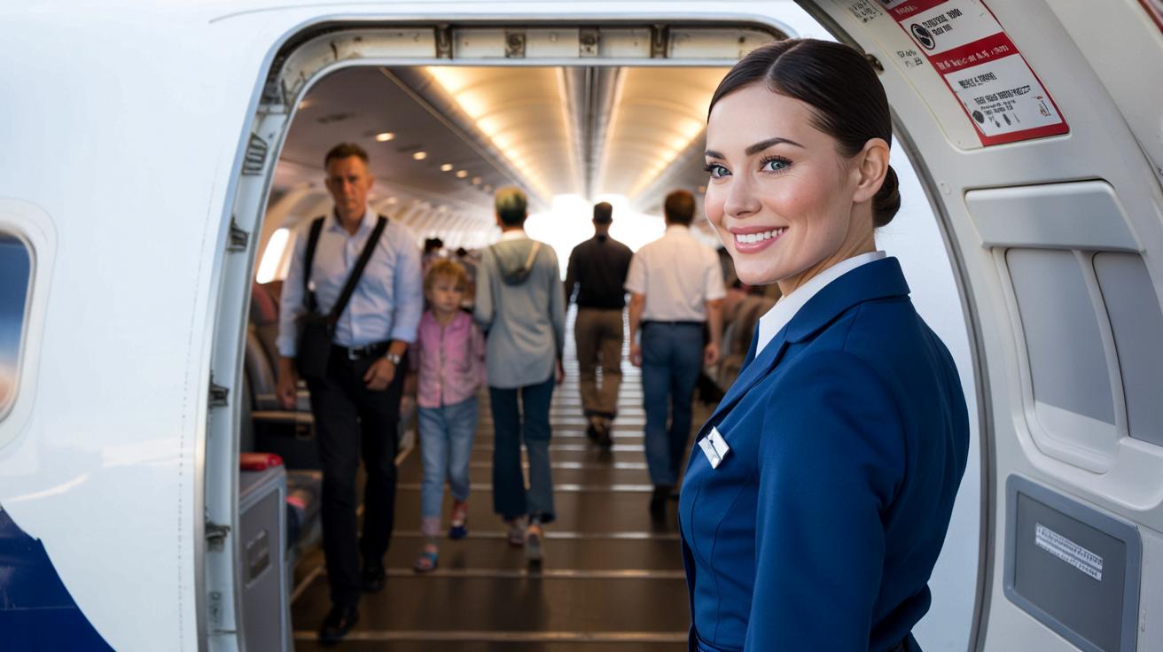 Dlaczego stewardesy witają każdego „dzień dobry”? Powód zaskakuje pasażerów