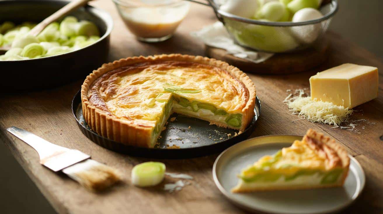 Dlaczego tarta z porem ma mokry spód? Jeden błąd wszystko psuje