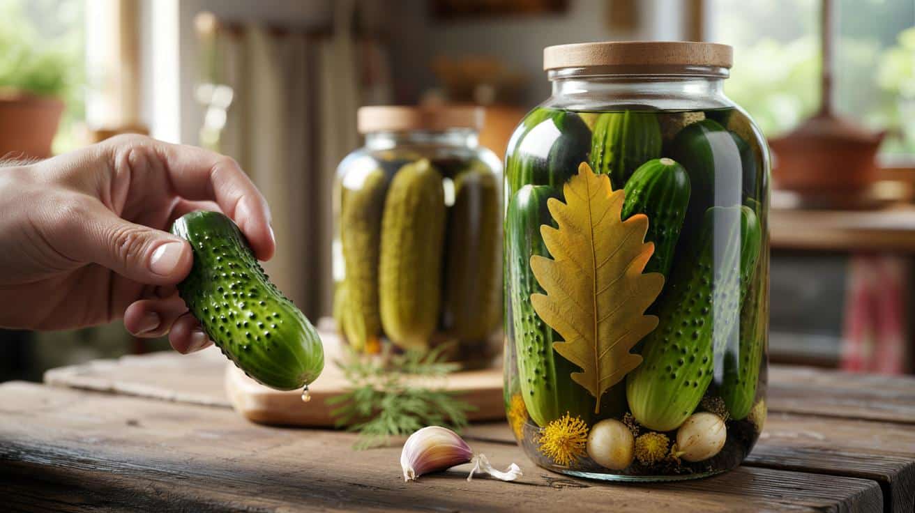 Dlaczego twój ogórek kiszony jest miękki zamiast chrupiący i jeden liść który dodają mistrzowie kiszenia w Polsce