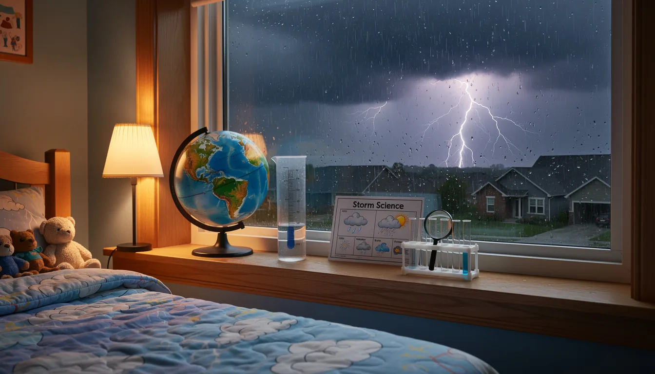 Dlaczego twoje dzieci boją się burzy i technika, która zamienia strach w ciekawość