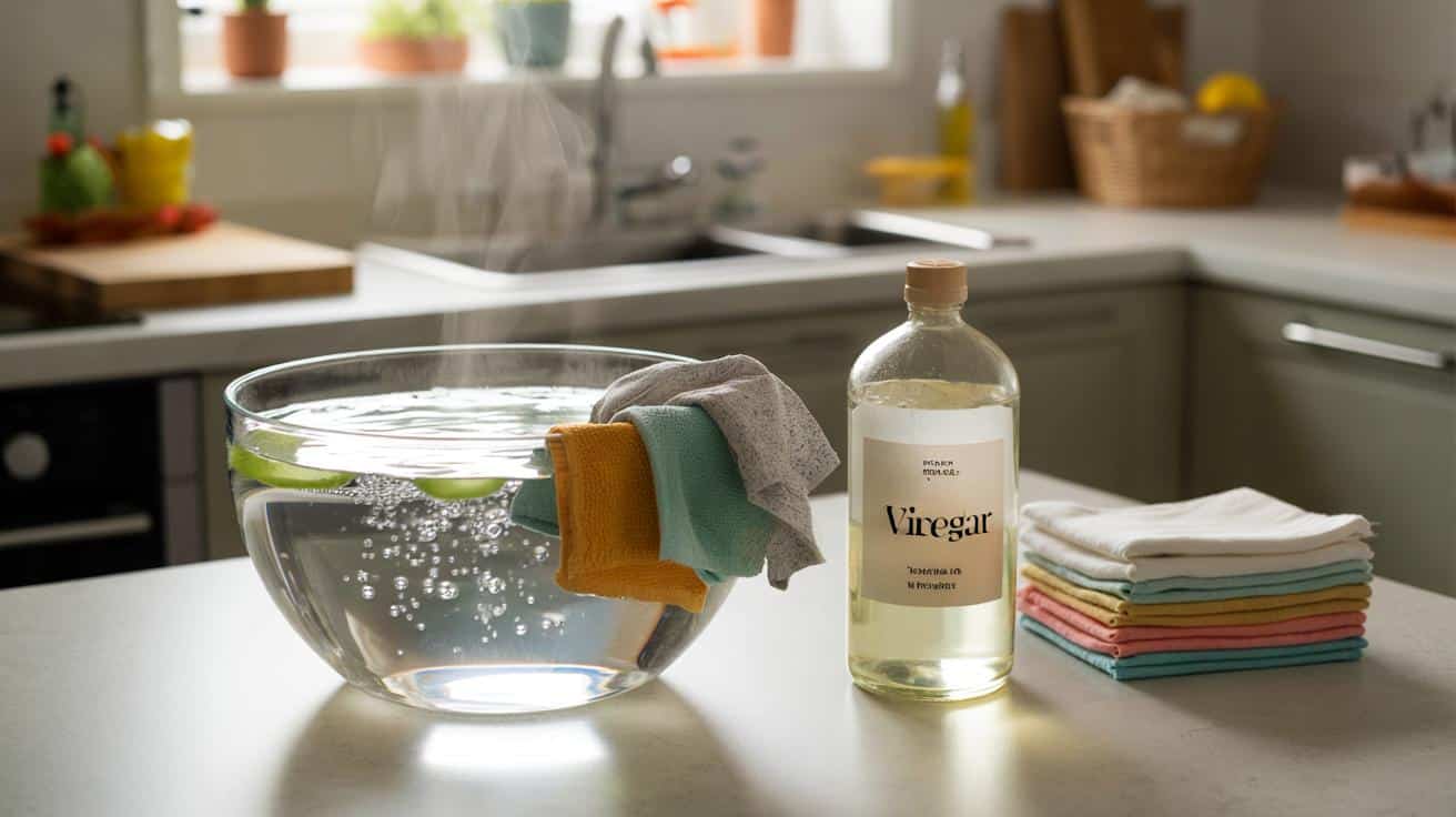 Dlaczego warto myć ściereczki kuchenne w occie