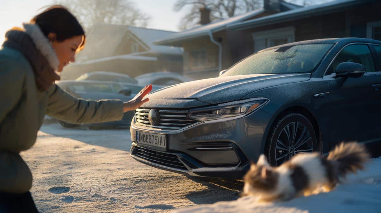 Dlaczego warto uderzyć w maskę auta zimą, zanim przekręcisz kluczyk