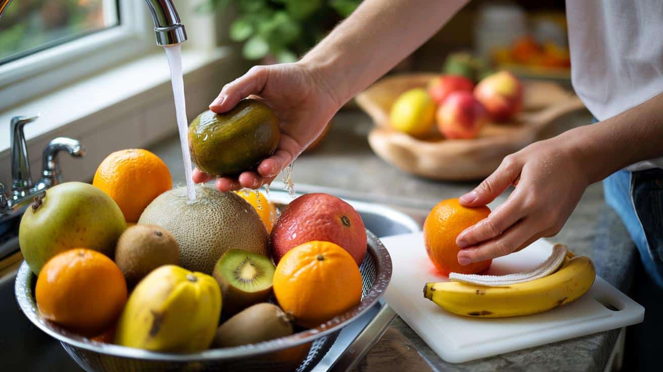Dlaczego wiele osób myje owoce dopiero po obraniu zamiast przed