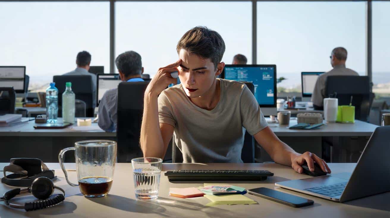 Dlaczego wiele osób pije zbyt mało wody podczas pracy przy komputerze