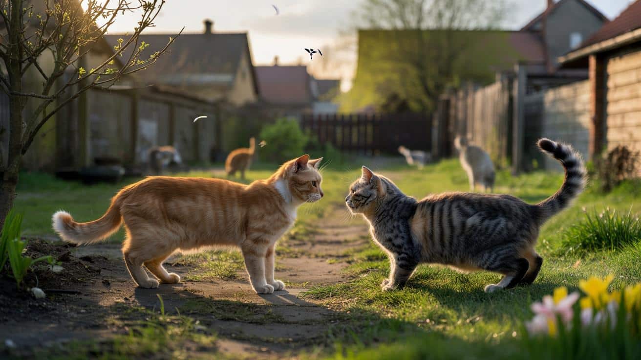 Dlaczego wiosna zamienia spokojne koty w wojowników na podwórku