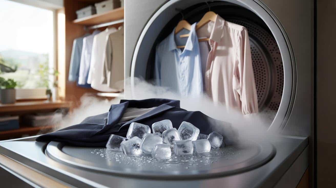 Dlaczego włożenie kostki lodu do suszarki odświeża ubrania bez prania