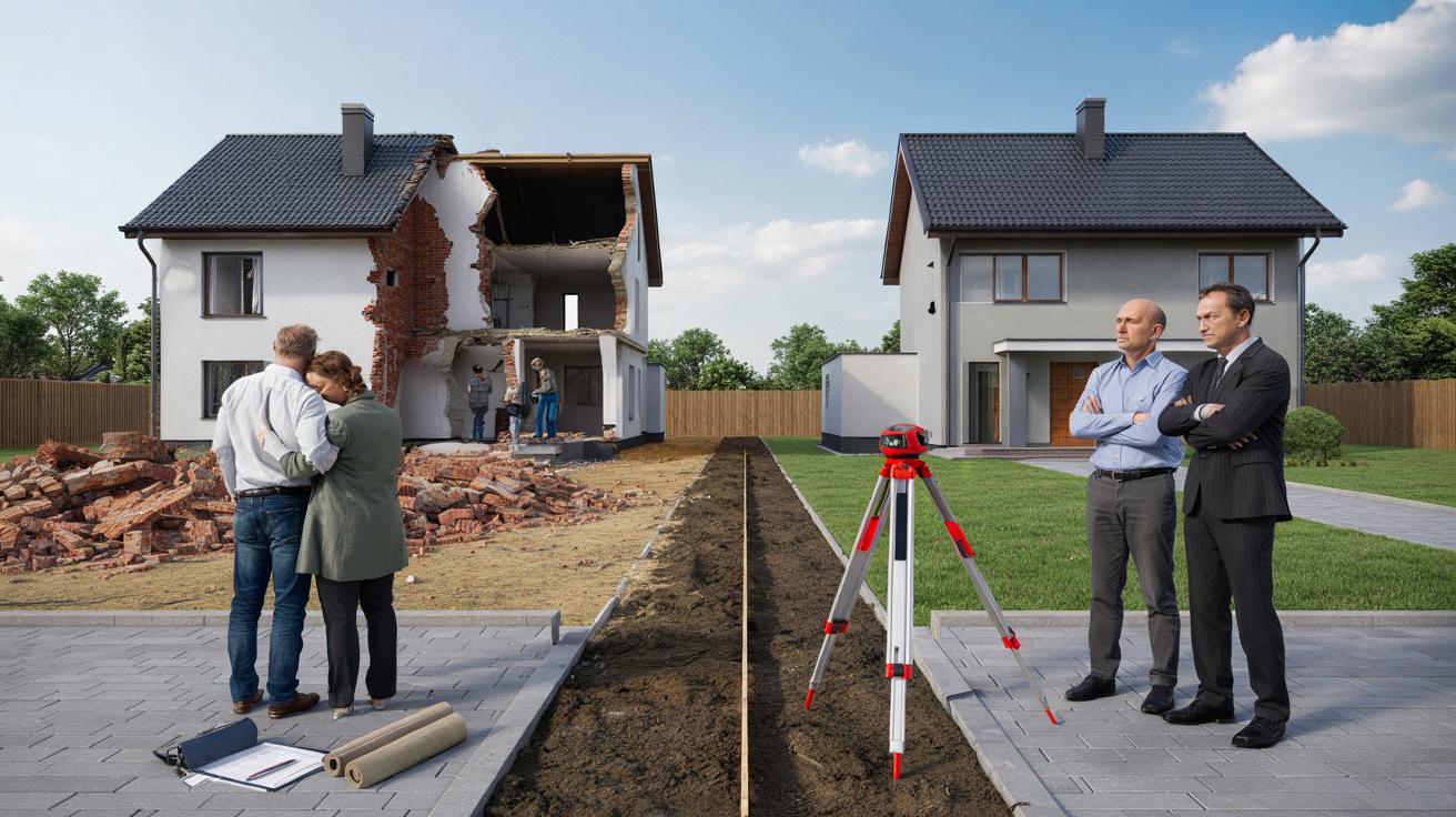 Dom do rozbiórki przez 25 cm. Sąd nie miał litości dla właścicieli