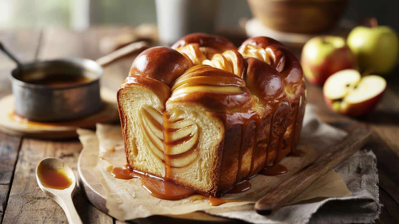 Domowa brioche z jabłkami w karmelu: prosty wypiek jak z najlepszej piekarni