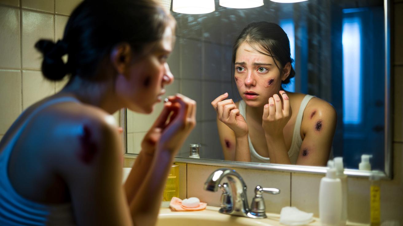 Przez 4 godziny dziennie drapie skórę do krwi. Czym jest dermatillomania?