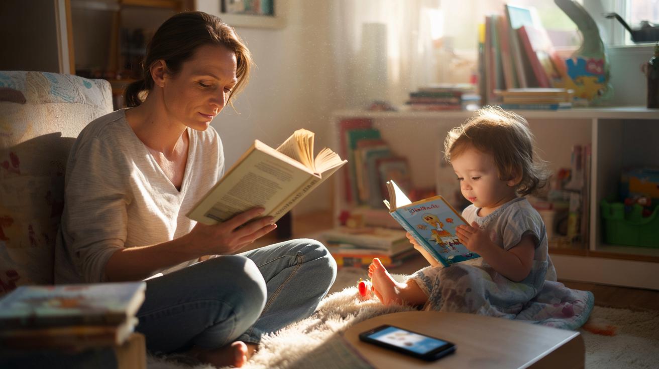 Dziecko, które widzi rodzica z książką, uczy się spokoju, którego ekran nie da