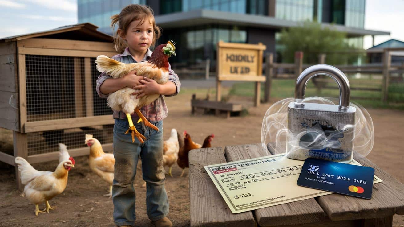 Dziesięciolatka sprzedała kury za 1900 euro. Bank zablokował każdy cent