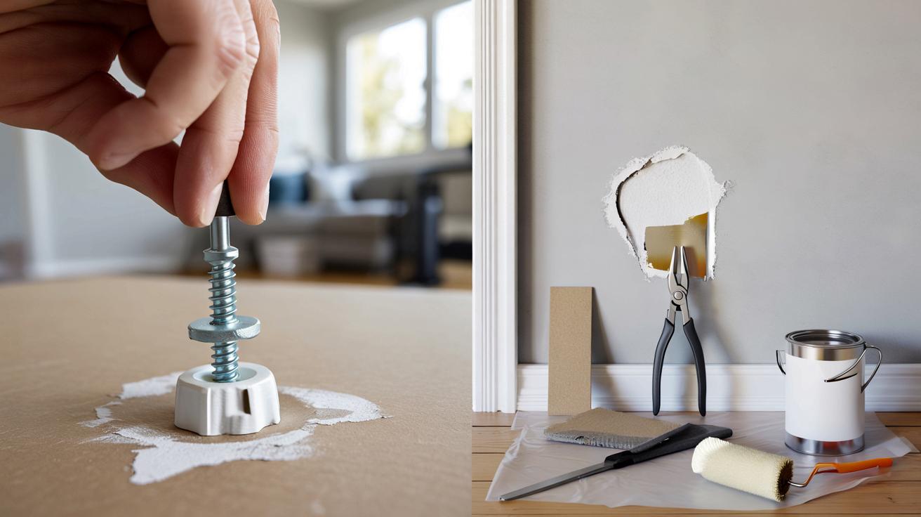 Jak znikają dziury po kołkach w ścianie: prosty trik dla gładkich murów