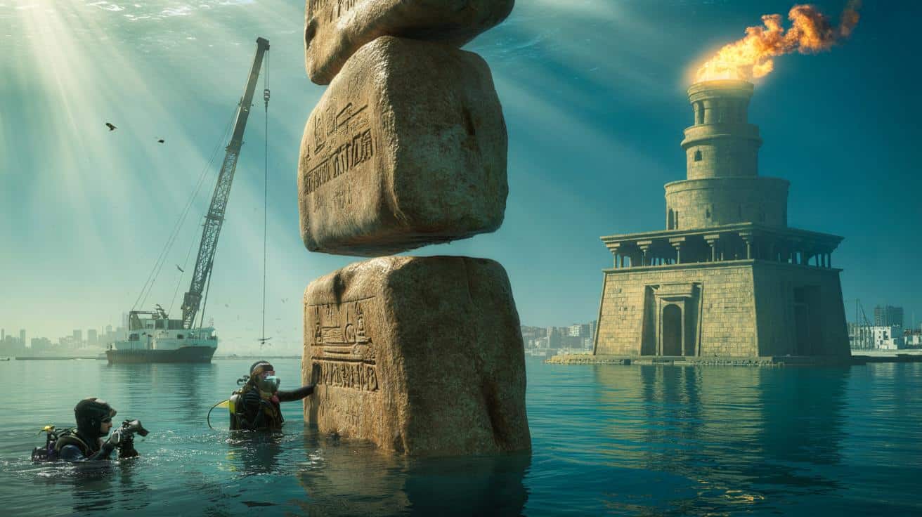 Egipt zaskakuje odkryciem: spod fal Morza Śródziemnego wyłania się legendarna latarnia z Aleksandrii