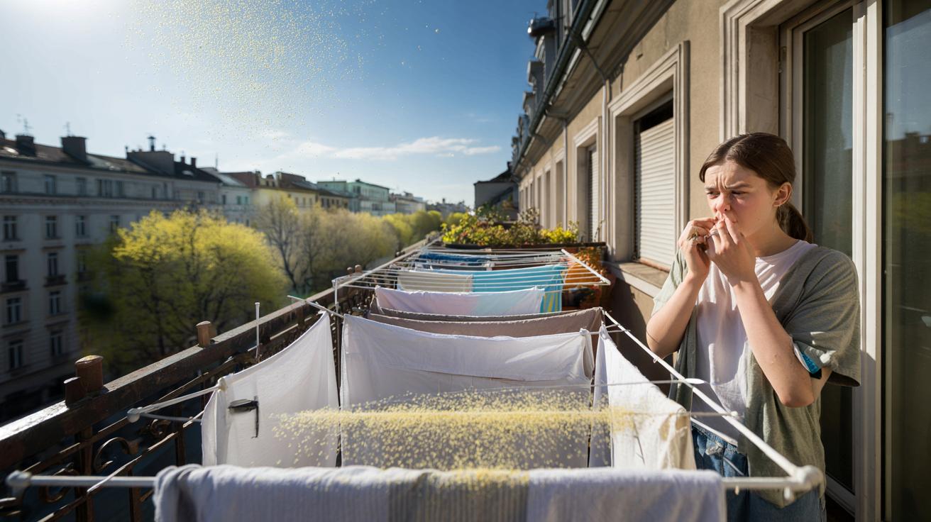 Eksperci ostrzegają: w marcu nie susz prania na dworze w południe