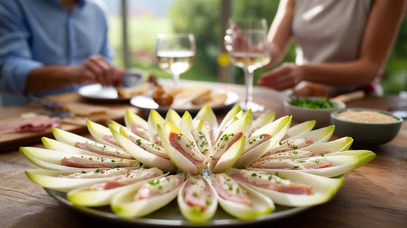 Ekspresowe łódeczki z cykorii z szynką: idealna przekąska na niespodziewanych gości