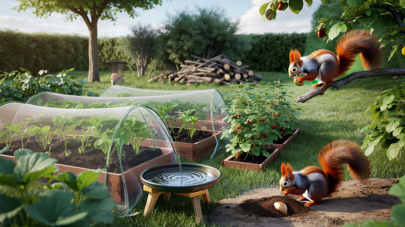 Ekspresyjni ogoniści strażnicy grządek: jak przyciągnąć wiewiórki do ogrodu i nie stracić warzyw