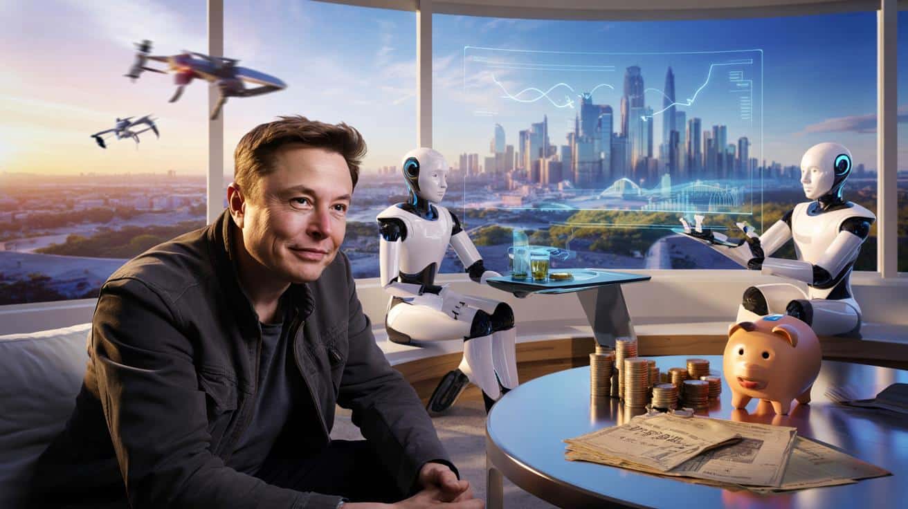 Elon Musk: oszczędzanie nie ma sensu, AI da nam „nieskończony dochód”