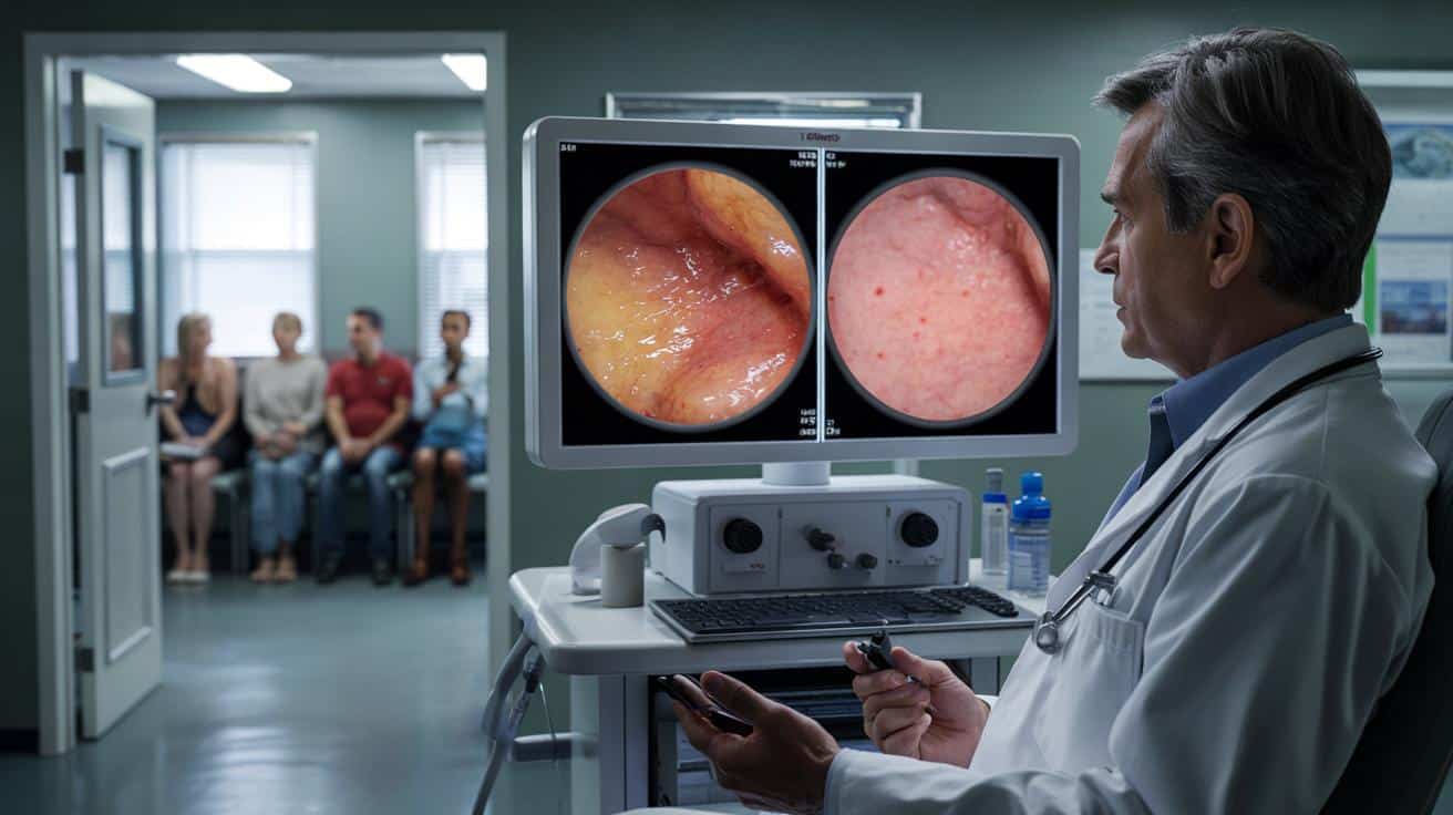 Endoskopista mówi co widzi w żołądkach pacjentów którzy jedzą fast food raz w tygodniu versus raz w miesiącu i różnica jest tak duża że zmienia decyzje żywieniowe w gabinecie