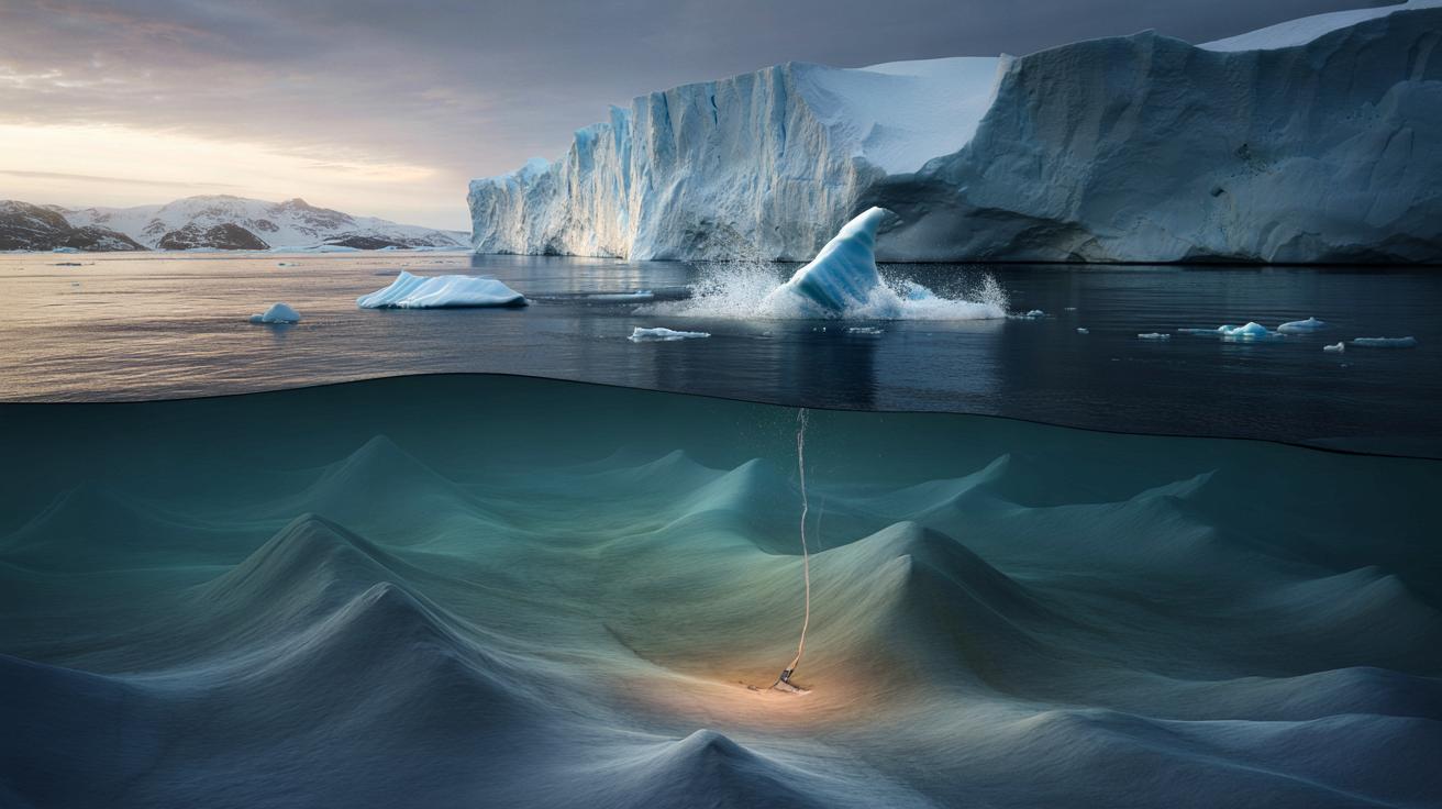 Fale jak drapacze chmur pod Grenlandią przyspieszają topnienie lodu