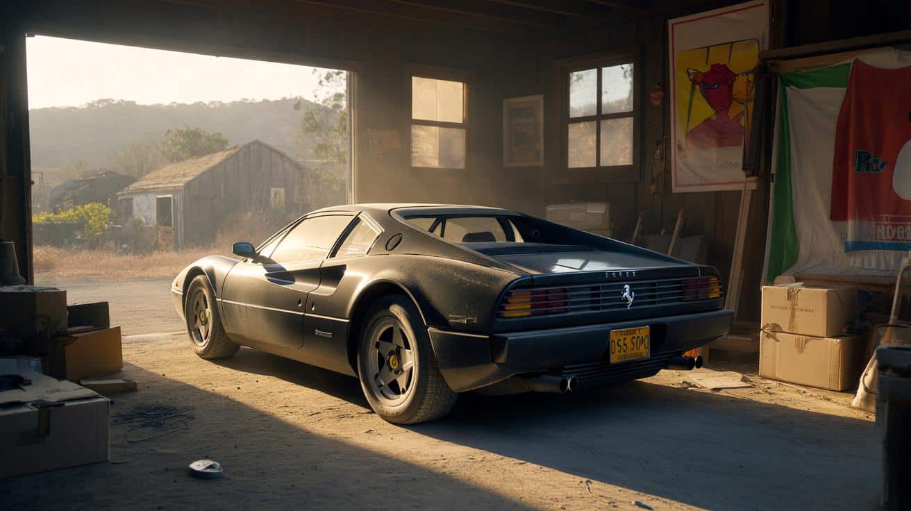 Ferrari Michaela Jordana odnaleziona po latach w zapomnianym garażu