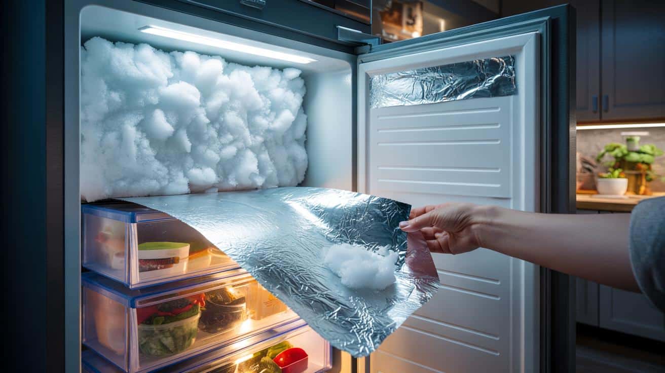Folia aluminiowa w zamrażarce: prosty trik, który ucina problem szronu