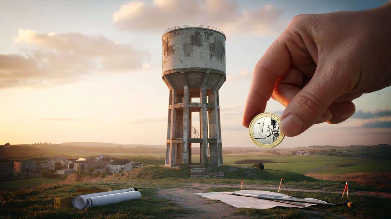 Francuska gmina sprzedaje wieżę ciśnień za 1 euro. Jest haczyk